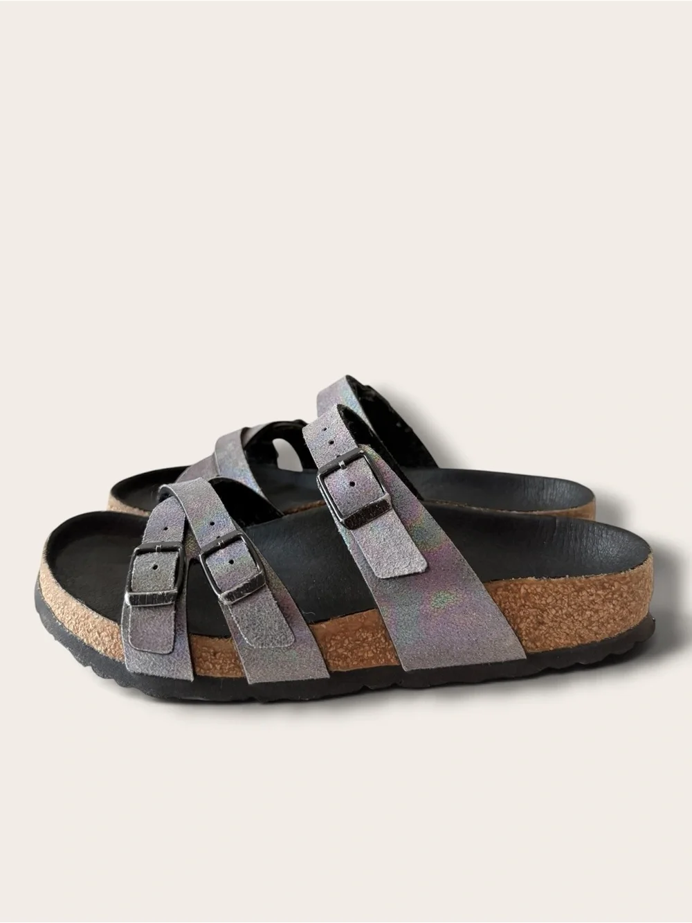 Birkenstock Women's Double Buckle Iridescent Sandals - Multi